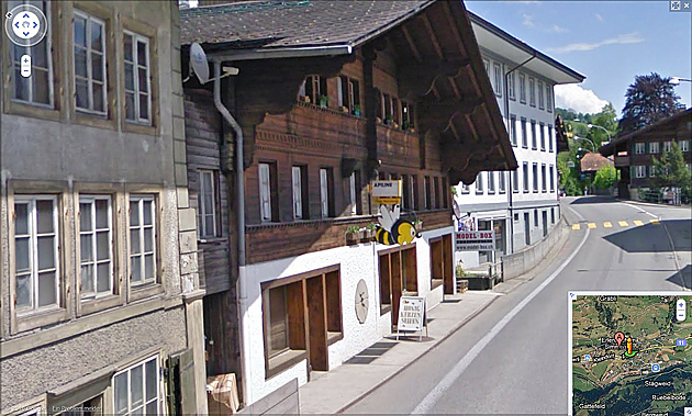 Standort Simmentalstrasse im Dorf Erlenbach